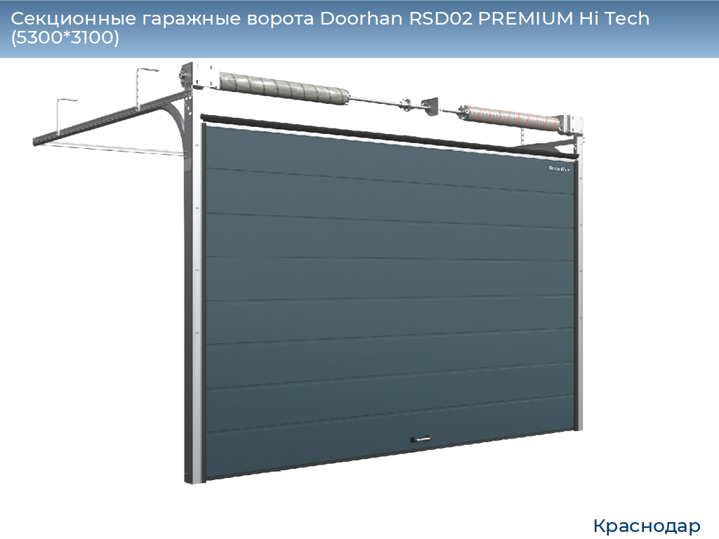 Секционные гаражные ворота Doorhan RSD02 PREMIUM Hi Tech (5300*3100), https://krasnodar.doorhan.ru