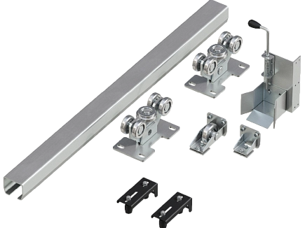 Система роликов и направляющих для балки х/к 95х88х5 l=6000мм